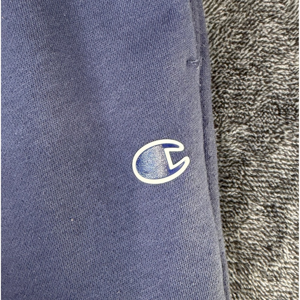 Champion Sweatpants Women L Blue Joggers Athletic Authentic Cotton Blend - Picture 7 of 9
